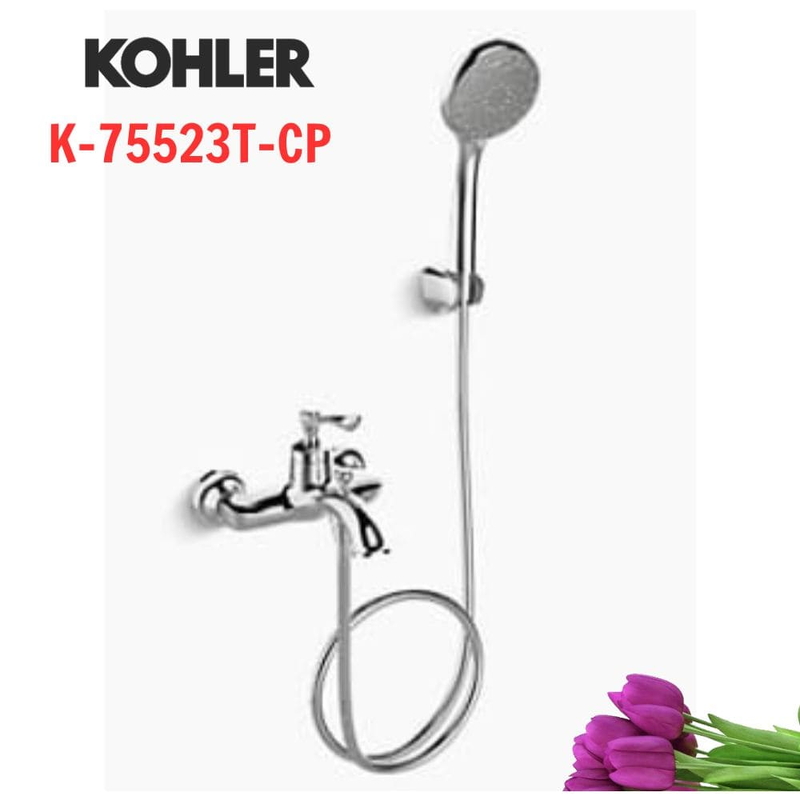 Vòi bồn tắm Kohler K-75523T-CP Elate gắn tường Mỹ