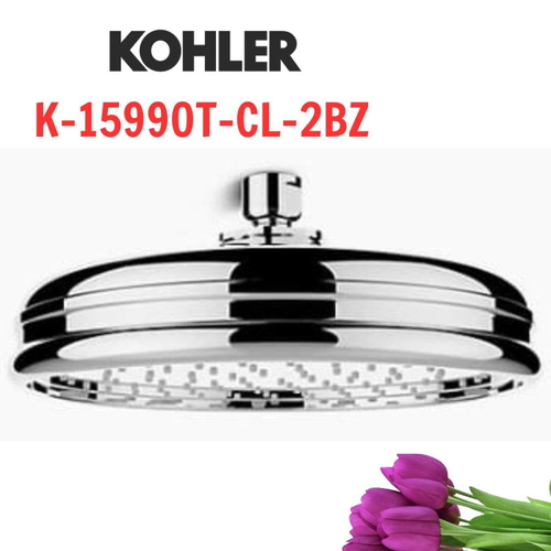Đầu sen gắn trần Kohler K-15990T-CL-2BZ