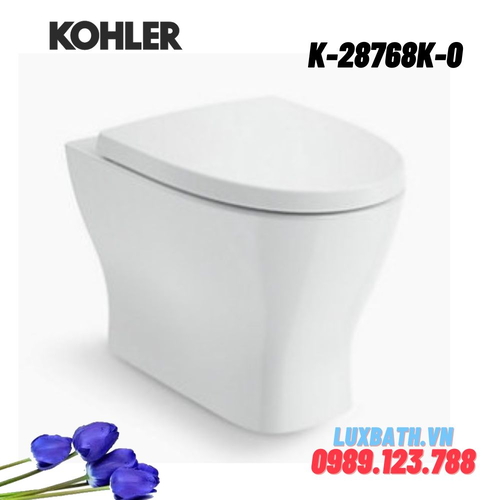 Bồn cầu đặt sàn két nước âm Kohler K-28768K-0 nắp đóng êm