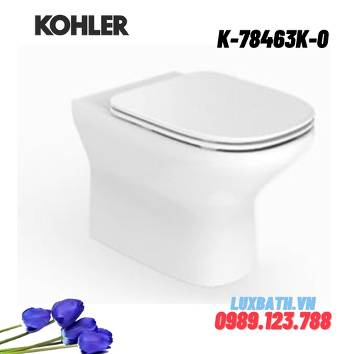 Bồn cầu đặt sàn két nước âm Kohler K-78463K-0 nắp đóng êm
