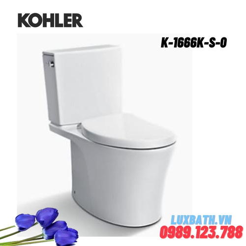 Bồn cầu hai khối Kohler K-1666K-S-0 nắp đóng êm