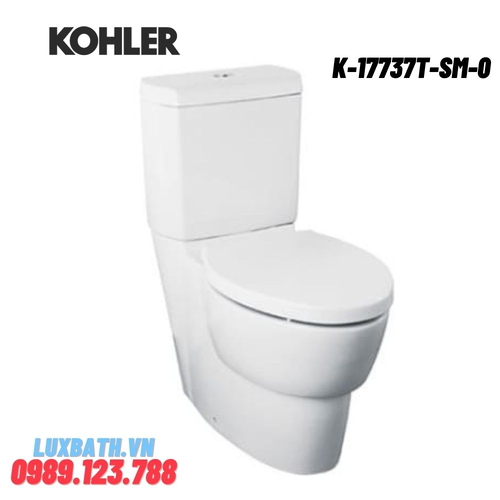 Bồn cầu hai khối Kohler K-17737T-SM-0 nắp đóng êm
