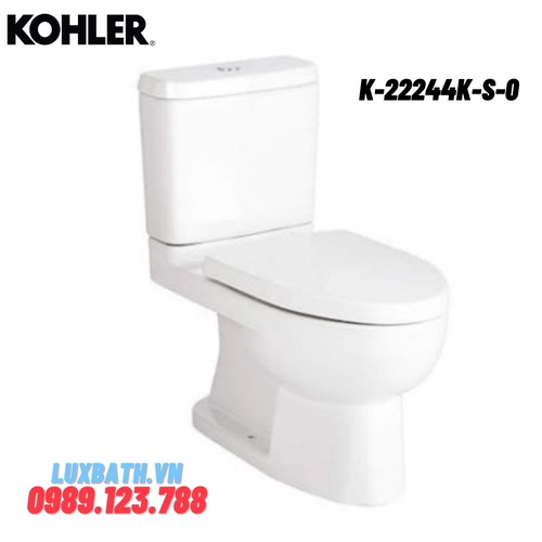 Bồn cầu hai khối Kohler K-22244K-S-0 nắp đóng êm