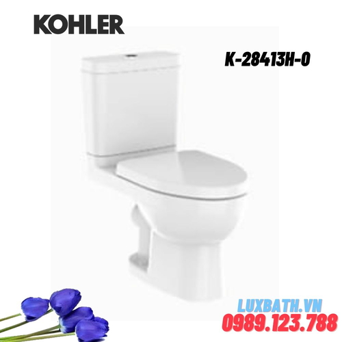 Bồn cầu hai khối Kohler K-28413H-0 nắp đóng êm