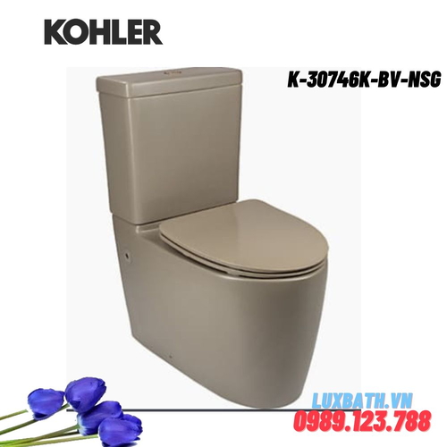 Bồn cầu hai khối Kohler K-30746K-BV-NSG nắp đóng êm