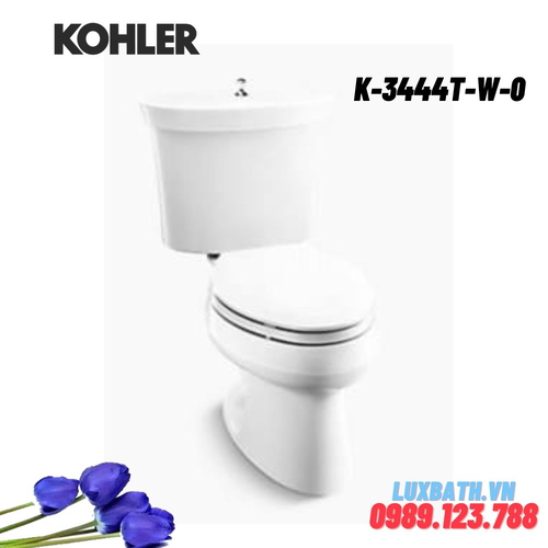 Bồn cầu hai khối Kohler K-3444T-W-0 nắp đóng êm