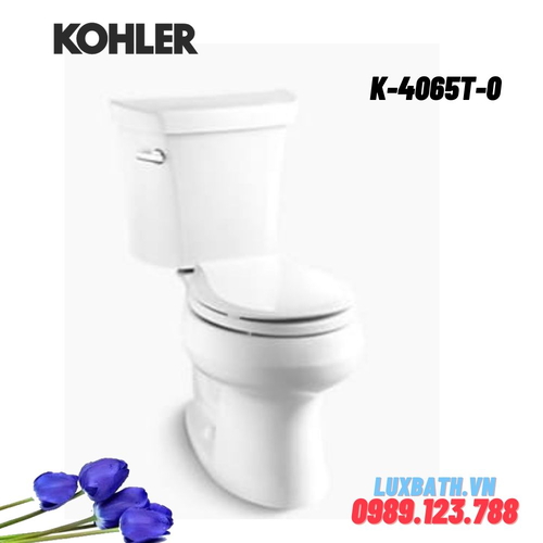Bồn cầu hai khối Kohler K-4065T-0 nắp đóng êm
