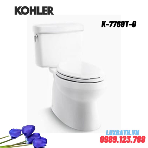 Bồn cầu hai khối Kohler K-7769T-0 nắp đóng êm