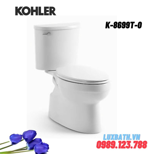 Bồn cầu hai khối Kohler K-8699T-0 nắp đóng êm