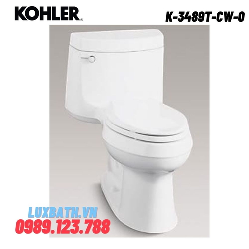 Bồn cầu một khối Kohler K-3489T-CW-0 nắp đóng êm