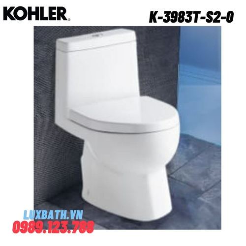 Bồn cầu một khối Kohler k-3983t-s2-0 nắp đóng êm