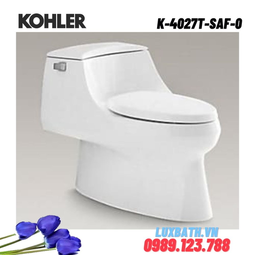 Bồn cầu một khối Kohler K-4027T-SAF-0 nắp đóng êm