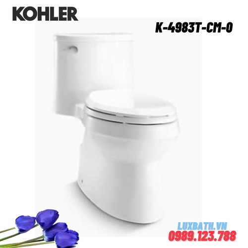 Bồn cầu một khối Kohler K-4983T-CM-0 nắp đóng êm