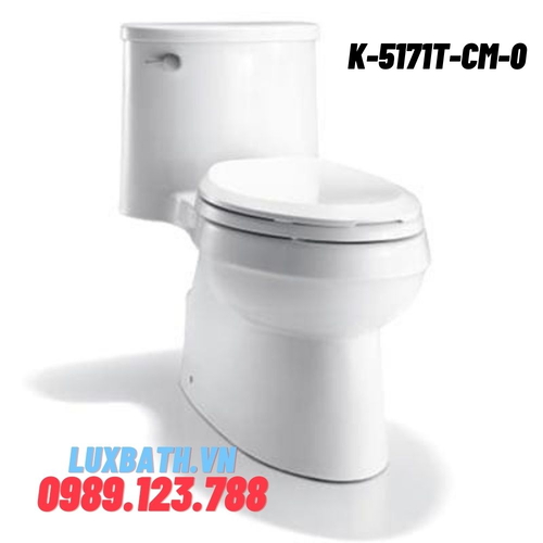 Bồn cầu một khối Kohler K-5171T-CM-0 nắp đóng êm