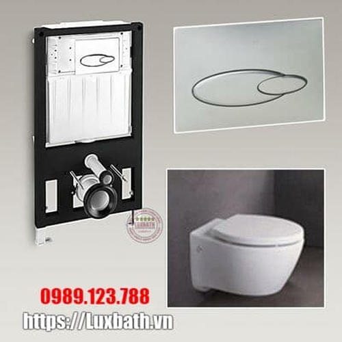 Bồn cầu treo tường Kohler K-19720T-0/K-6287T-NA/K-6288T-CP