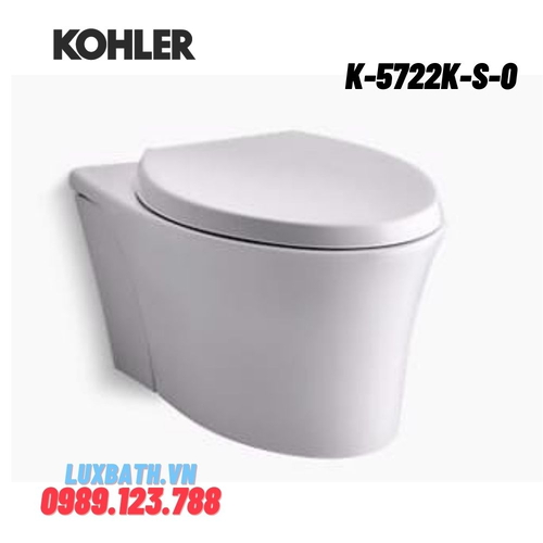Bồn cầu treo tường Kohler K-5722K-S-0 nắp đóng êm