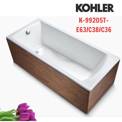Bồn tắm Kohler K-99205T-E63/C38/C36 OVE gang tráng men