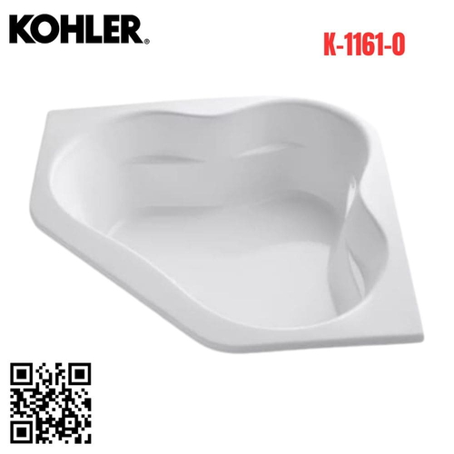 Bồn tắm góc ngâm Kohler K-1161-0 Tercet nhựa