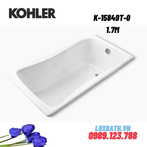Bồn tắm Kohler K-15849T-0 gang tráng men