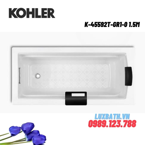 Bồn tắm Kohler K-45592T-GR1-0 gang tráng men