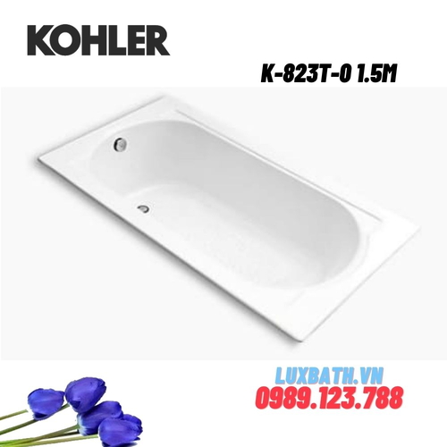 Bồn tắm Kohler K-823T-0 gang tráng men