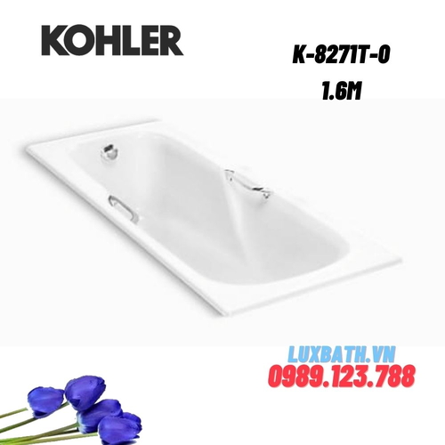 Bồn tắm Kohler K-8271T-0 gang tráng men