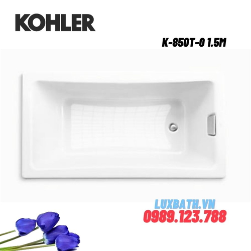 Bồn tắm Kohler K-850T-0 gang tráng men
