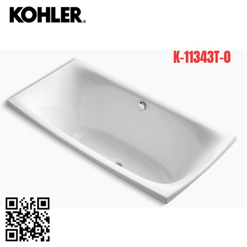 Bồn tắm Kohler K-11343T-0 Escale nhựa