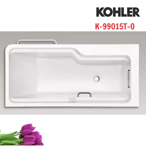 Bồn tắm xây ngâm Kohler K-99015T-0 Aleutian góc trái