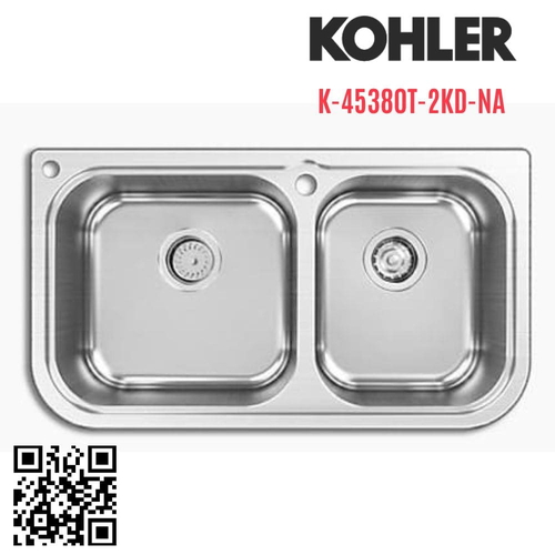 Chậu rửa bát Kohler K-45380T-2KD-NA 2 hố