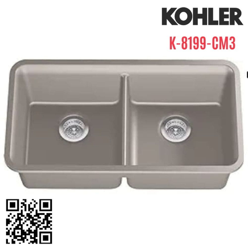 Chậu rửa bát Kohler K-8199-CM3 2 hố