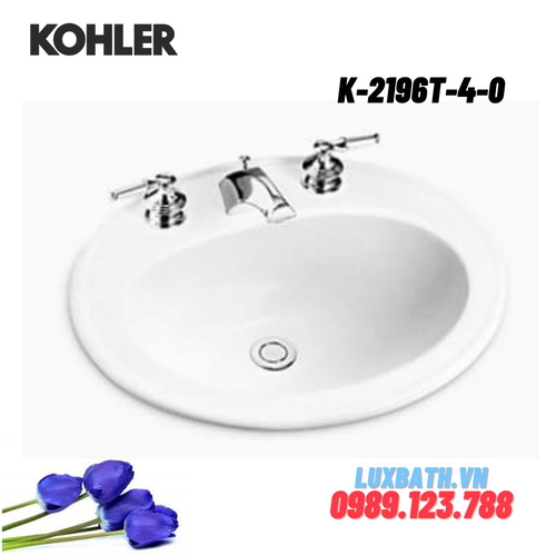 Chậu rửa lavabo Kohler K-2196T-4-0 dương vành