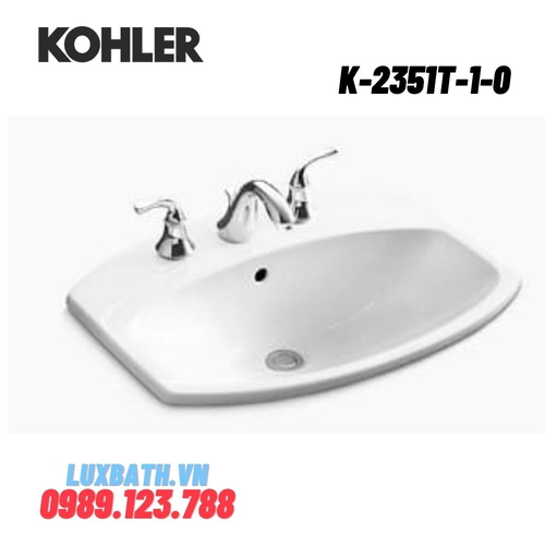 Chậu rửa lavabo Kohler K-2351T-1-0 dương vành