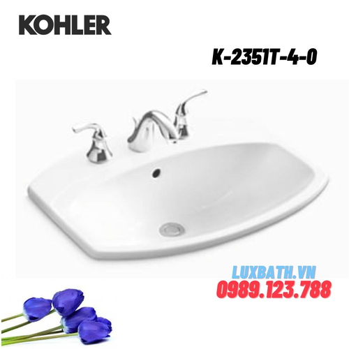 Chậu rửa lavabo Kohler K-2351T-4-0 dương vành