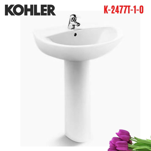Chậu rửa lavabo Kohler K-2477T-1-0 treo tường