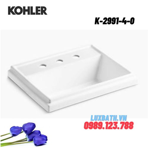Chậu rửa lavabo Kohler K-2991-4-0 dương vành