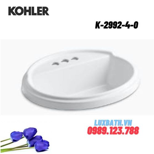 Chậu rửa lavabo Kohler K-2992-4-0 dương vành