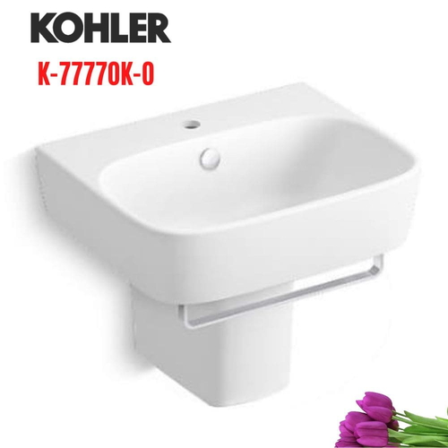 Chậu rửa lavabo Kohler K-77770K-0 treo tường