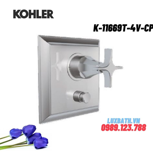 Mặt nạ Kohler K-11669T-4V-CP âm tường