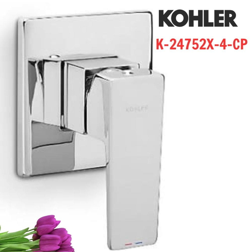 Mặt nạ Kohler K-24752X-4-CP âm tường nóng lạnh Honesty