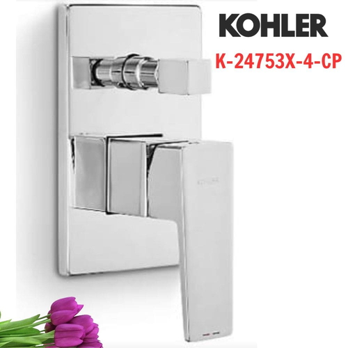Mặt nạ Kohler K-24753X-4-CP âm tường nóng lạnh Honesty