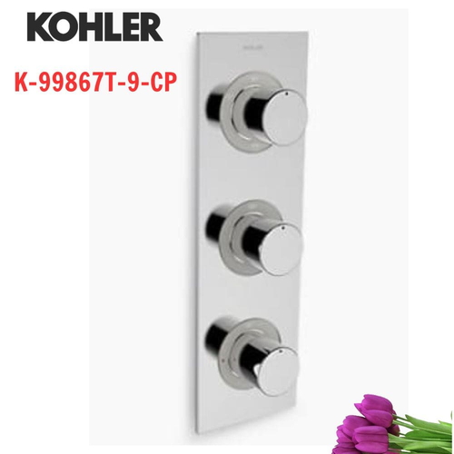Mặt nạ Kohler K-99867T-9-CP âm tường cảm biến nhiệt 4 chiều