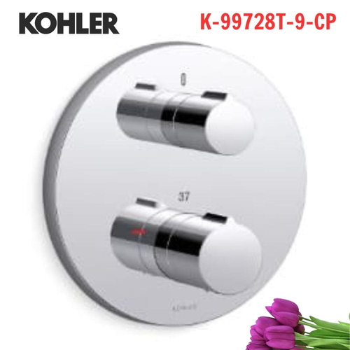 Mặt nạ sen và vòi bồn tắm Kohler K-99728T-9-CP cảm biến nhiệt Modulo