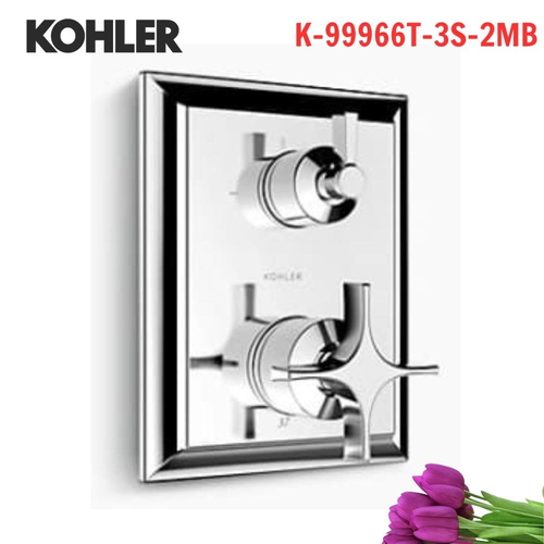Mặt nạ sen và vòi bồn tắm Kohler K-99966T-3S-2MB cảm biến nhiệt Modulo