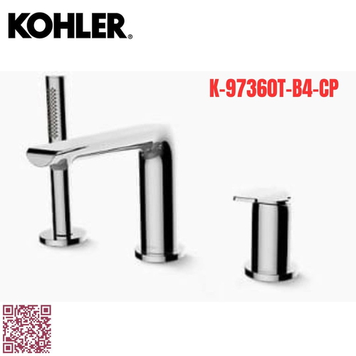 Vòi bồn tắm gắn bồn Kohler K-97360T-B4-CP