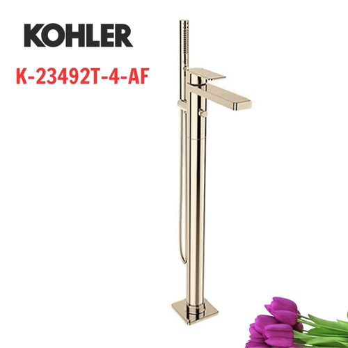 Vòi bồn tắm đặt sàn Kohler K-23492T-4-AF Parallel Mỹ