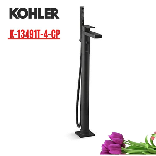 Vòi bồn tắm đặt sàn Kohler K-23492T-4-BL