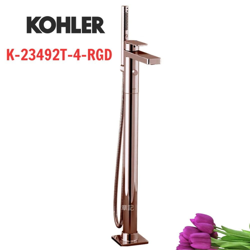Vòi bồn tắm đặt sàn Kohler K-23492T-4-RGD Parallel Mỹ
