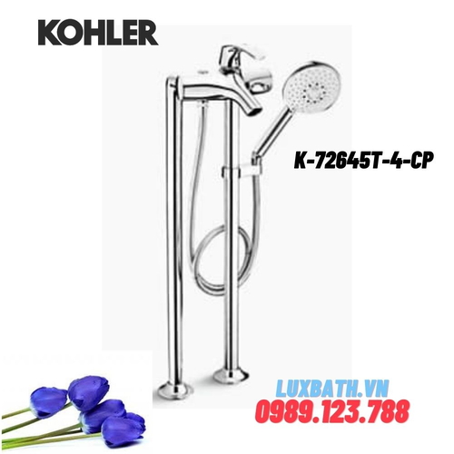 Vòi bồn tắm đặt sàn Kohler K-72645T-4-CP