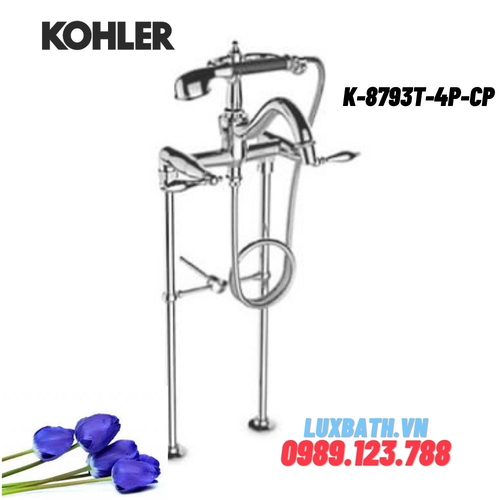 Vòi bồn tắm đặt sàn Kohler K-8793T-4P-CP